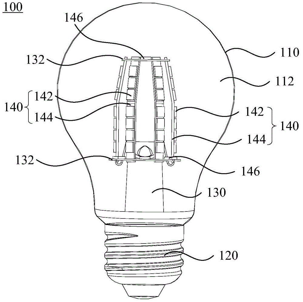 Inflatable LED lamp bulb utilizing SMT technology