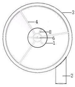 A natural gas hydrate mining sediment cyclone separator