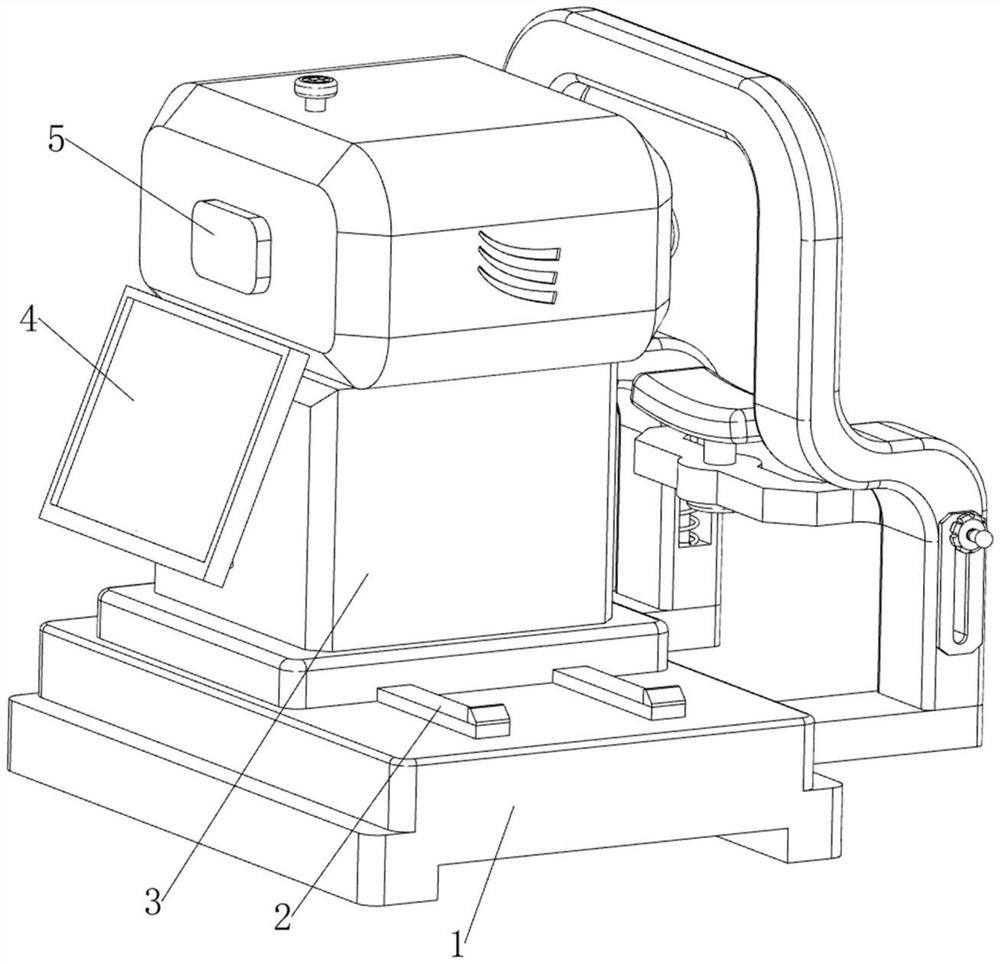 Optical coherence elastic imaging equipment for intraocular pressure measurement