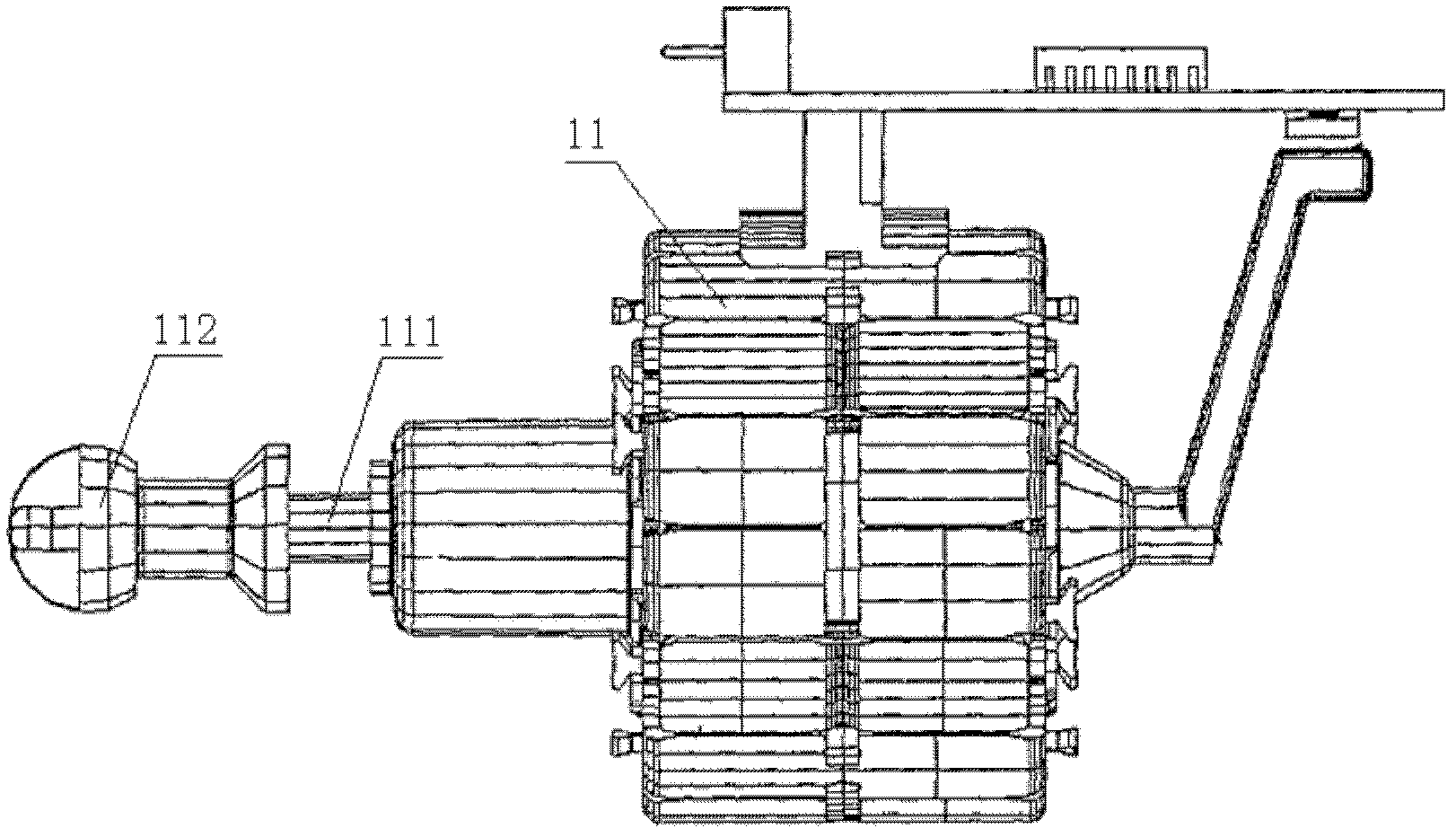 Car lamp steering system and car lamp rotation actuator thereof