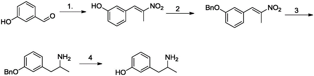 Method for preparing 3-(2-aminopropyl)phenol