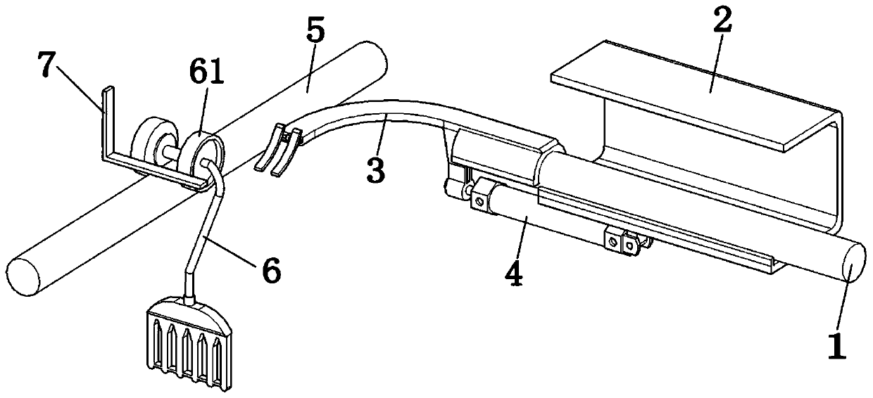 Turning type station entering device in garment hanging system