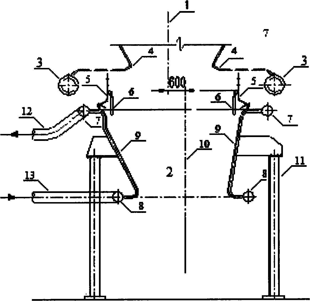 Afterheat recovering device and dry slag-discharging boiler with same