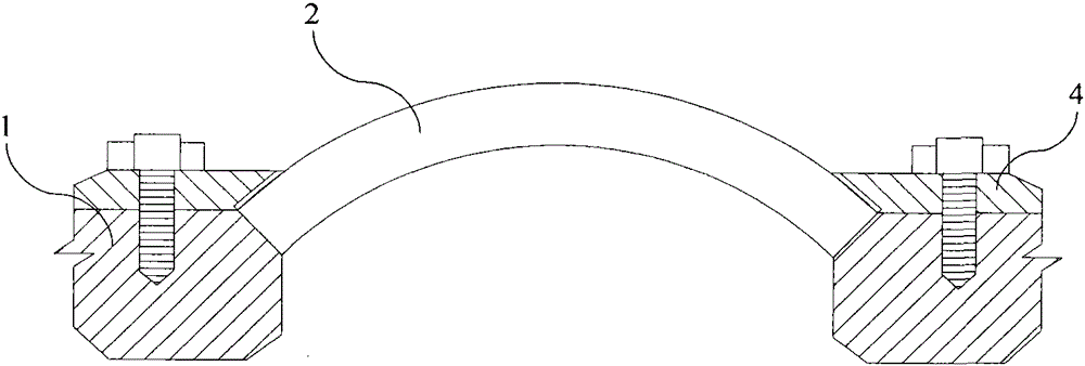 Fastening structure and fastening method of transparent part of observation window of manned submersible