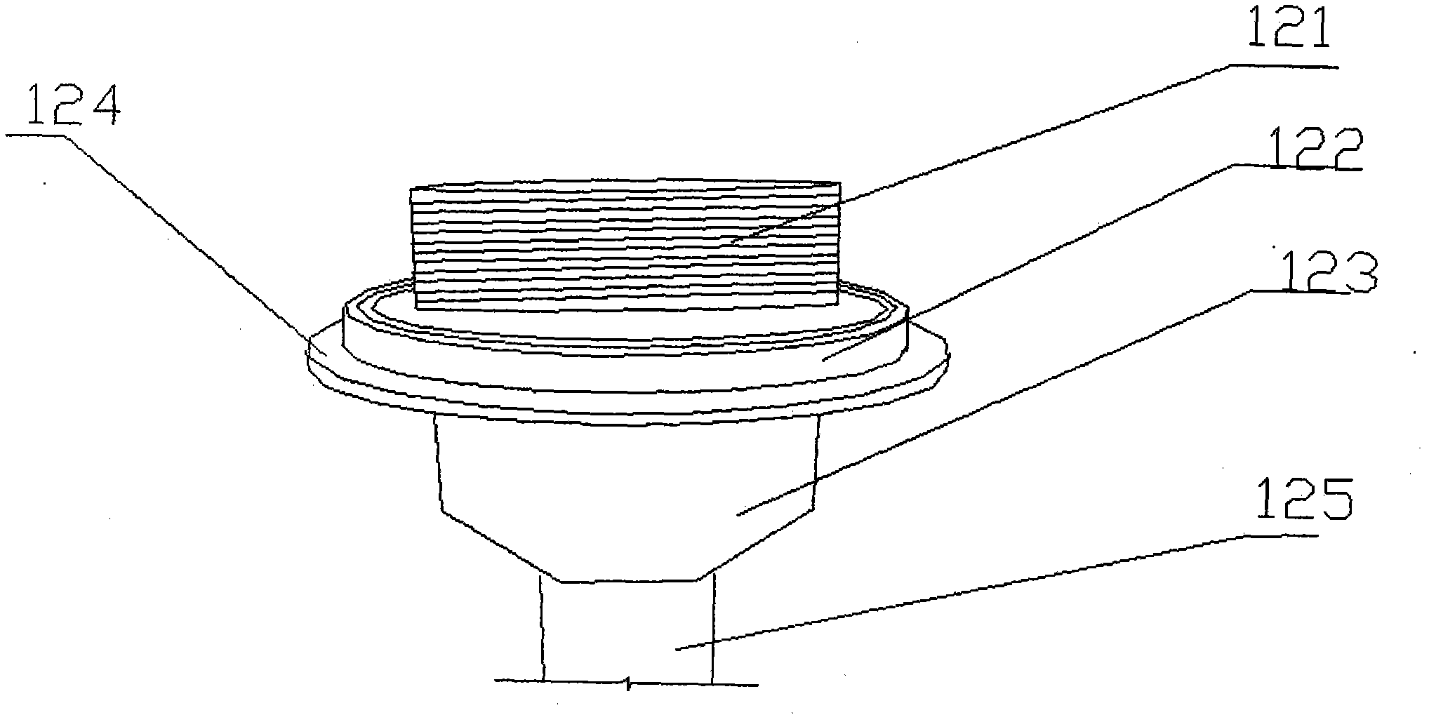 Floor drain system of heat retaining panel