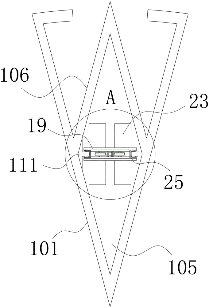 A counterweight installation structure with stable operation