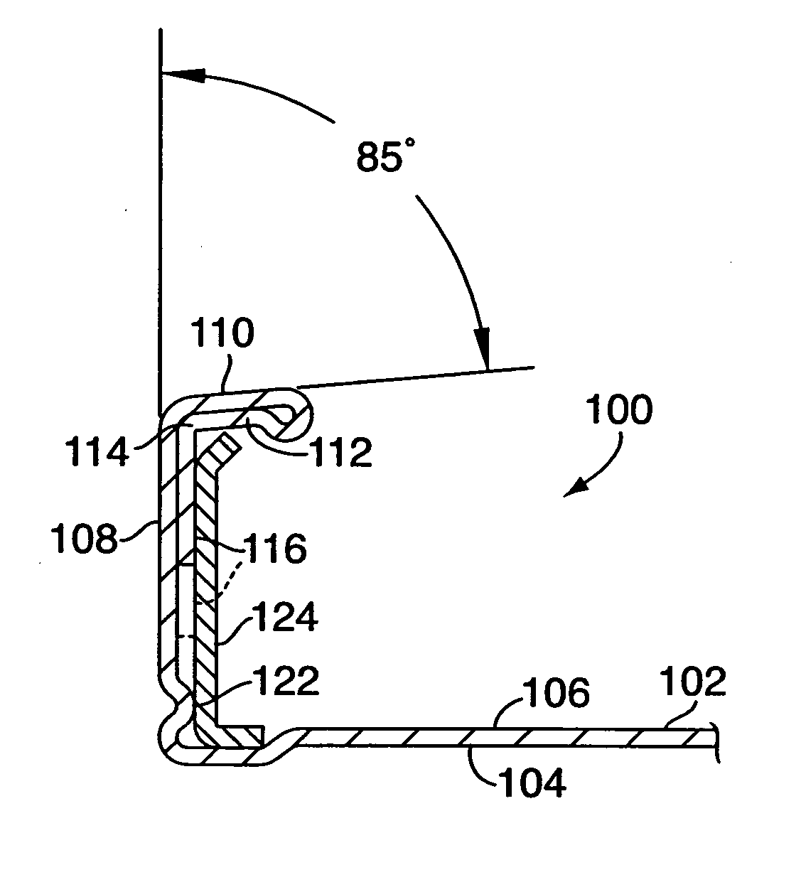 Integral transverse flanges for a duct connecting system
