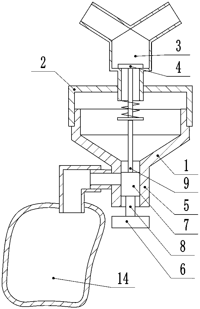 Condensed water collecting device of respirator