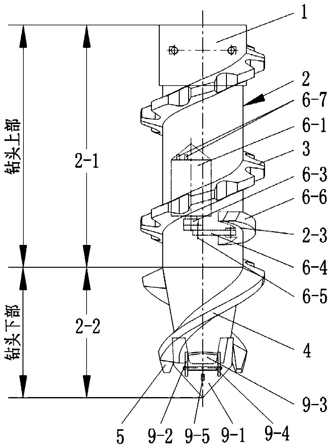 Spiral soil squeezing recompaction cast-in-place concrete pile, pile forming drill bit and construction method