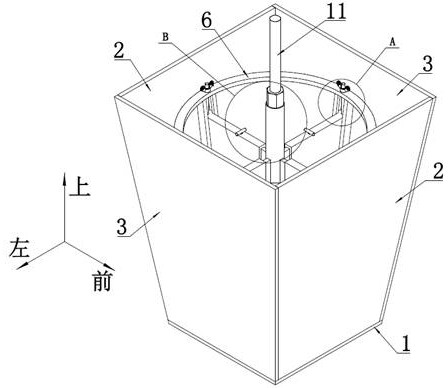 A cup mouth base mold convenient for assembly and construction