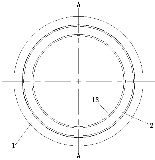 Axial surface oil seal used for high-speed motor