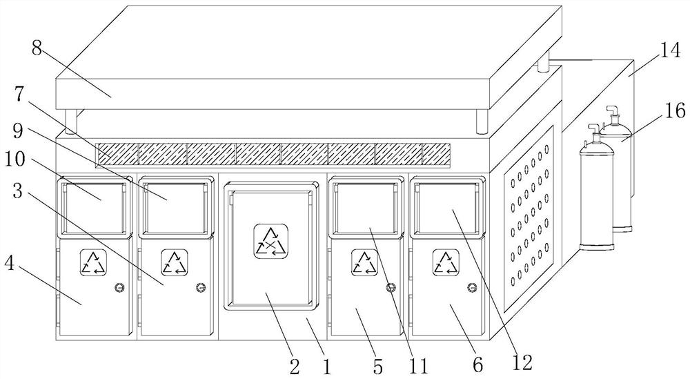 Intelligent distinguishing and sorting system for community waste