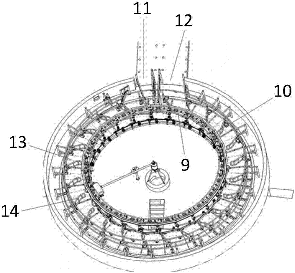 Automatic cow back-off device having rotating disk system