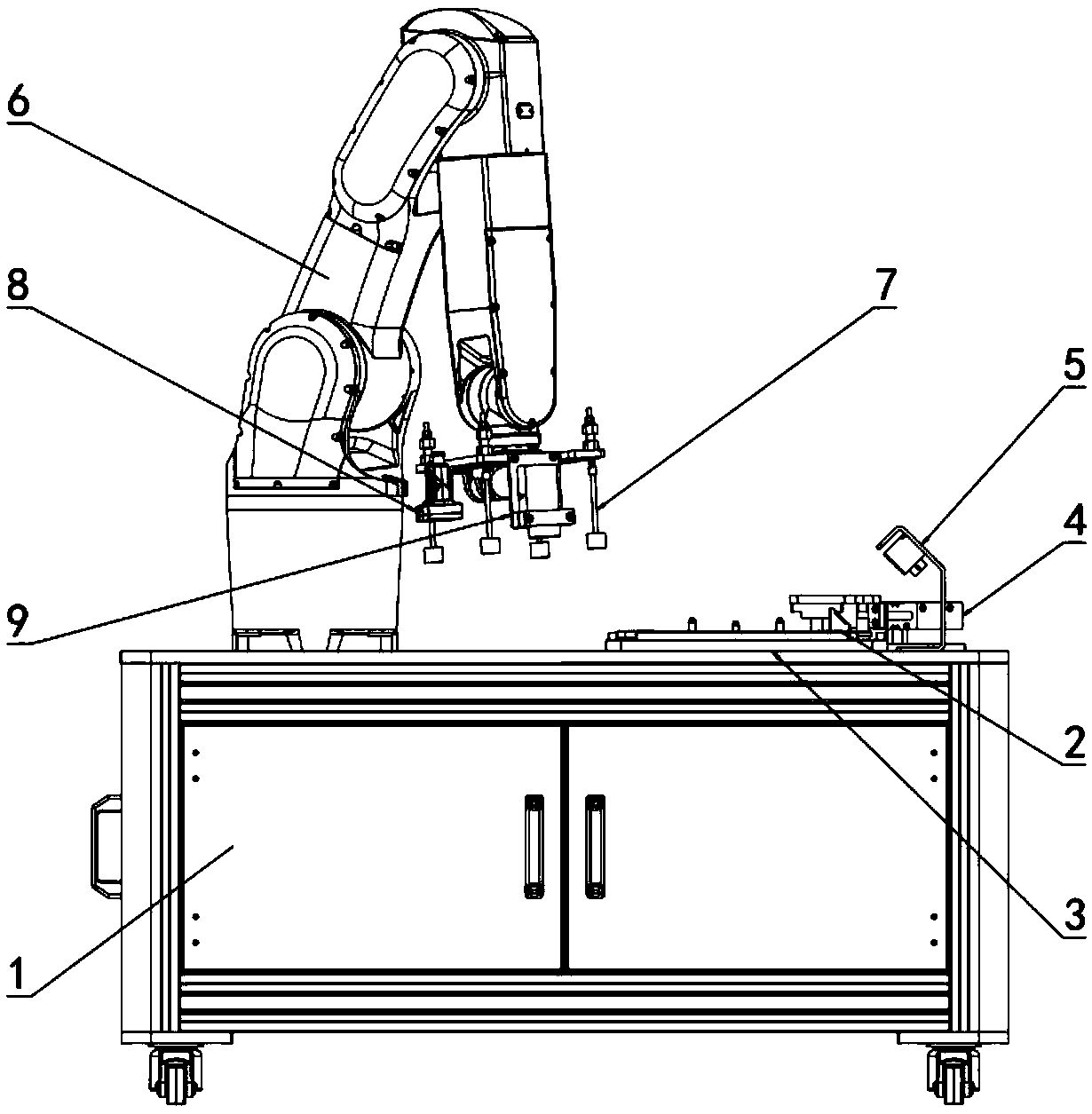 Industrial tray transportation and accurate positioning unit