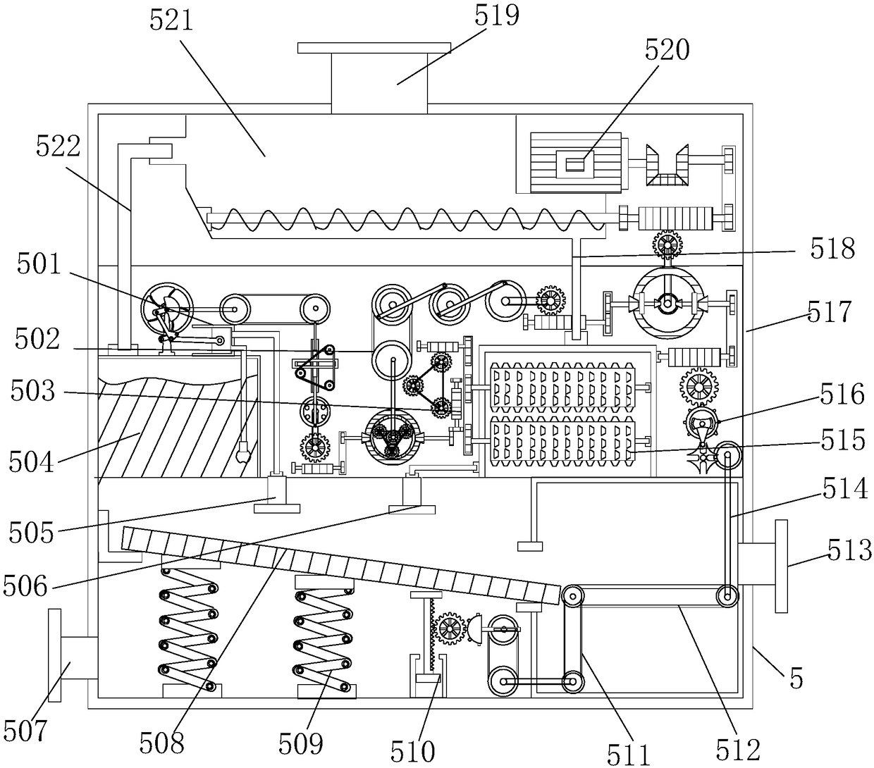 High-efficiency domestic wastewater treatment device