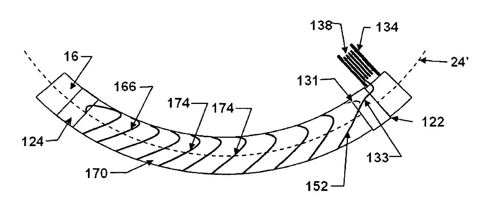Conductor Assembly and Methods of Fabricating a Conductor Assembly With Coil Having An Arcate Shape Along A Curved Axis