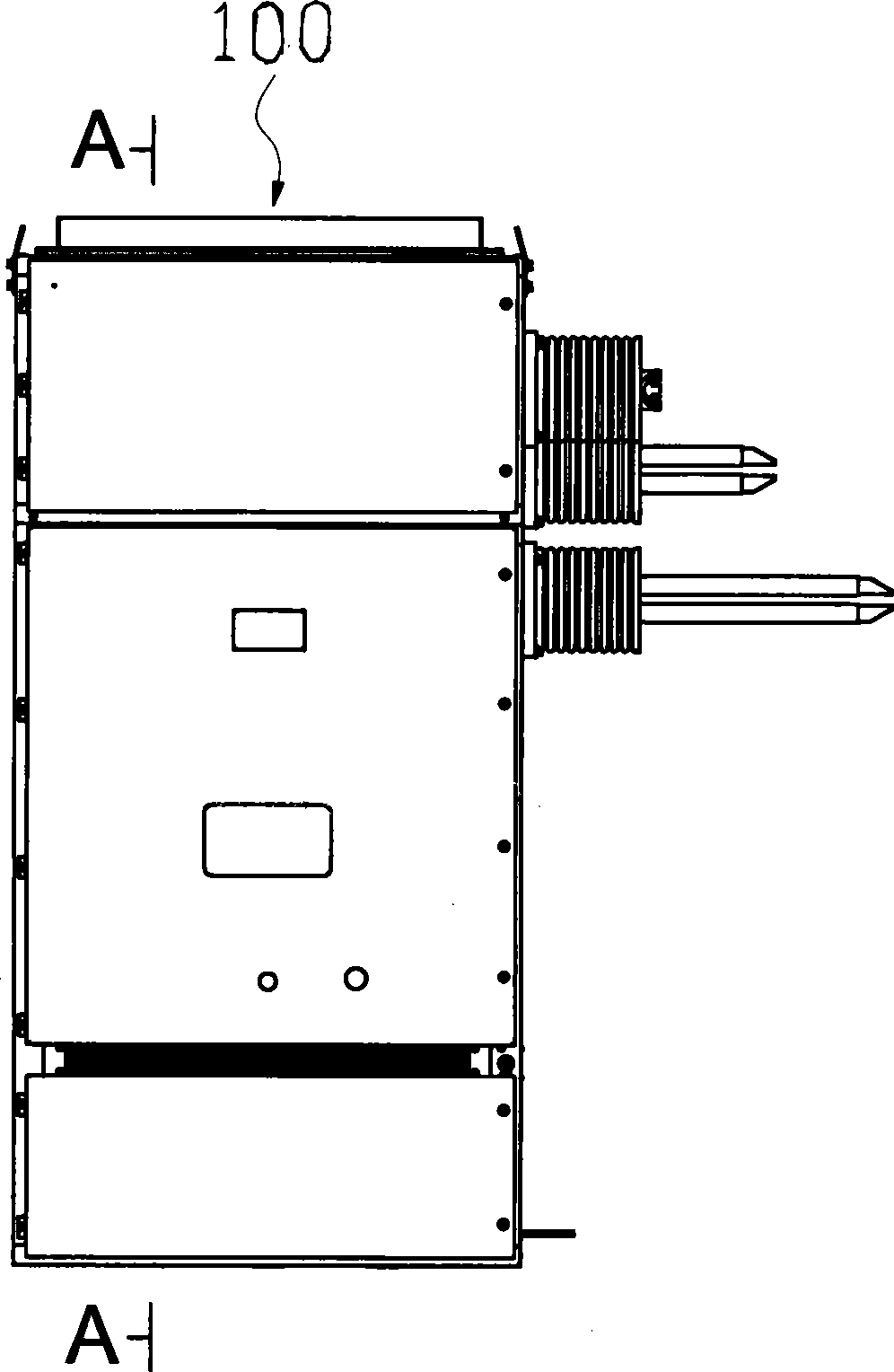 40.5kv middle disposed armored withdraw type metal enclosed switch cabinet