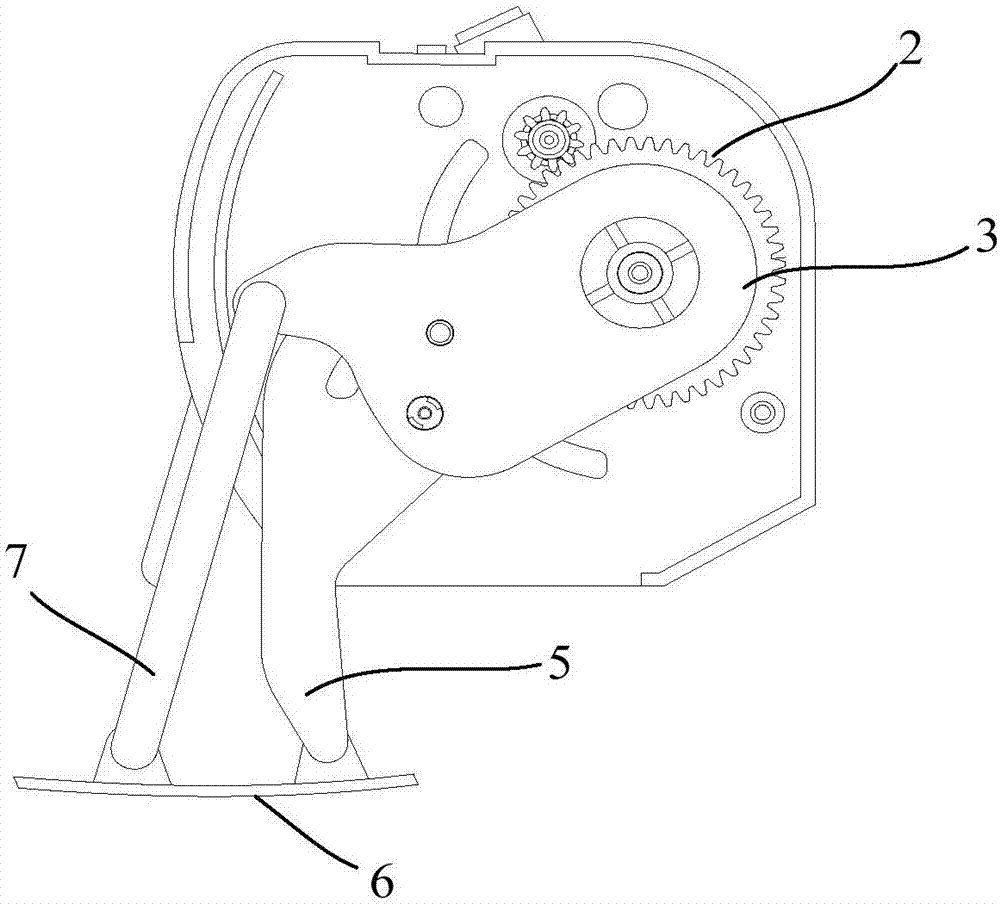 Air conditioner and air guide plate motion mechanism thereof