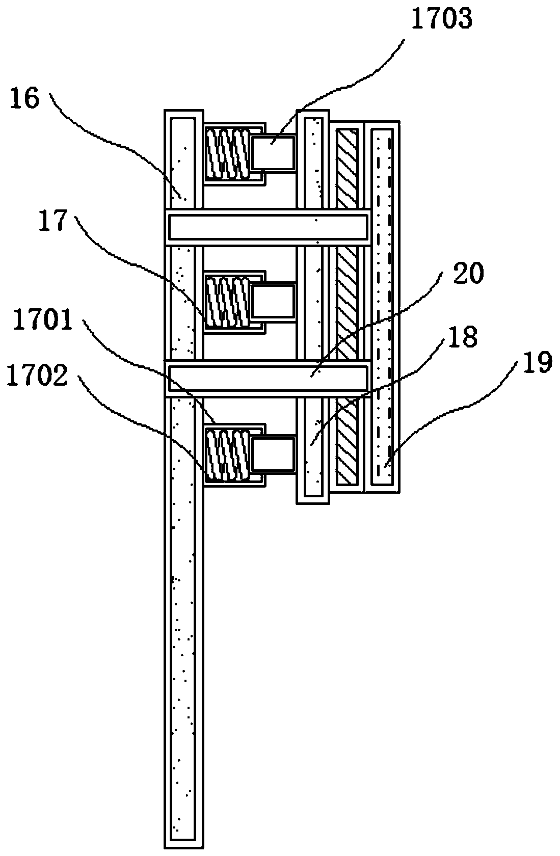 Domestic garbage crushing device with separating structure
