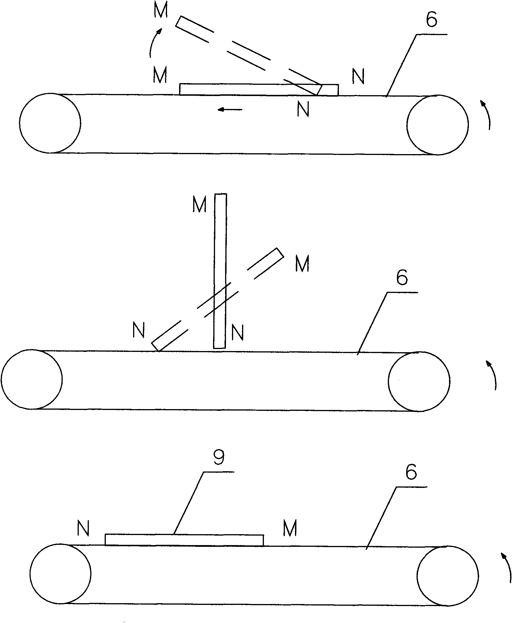 Method and device for turning tiles
