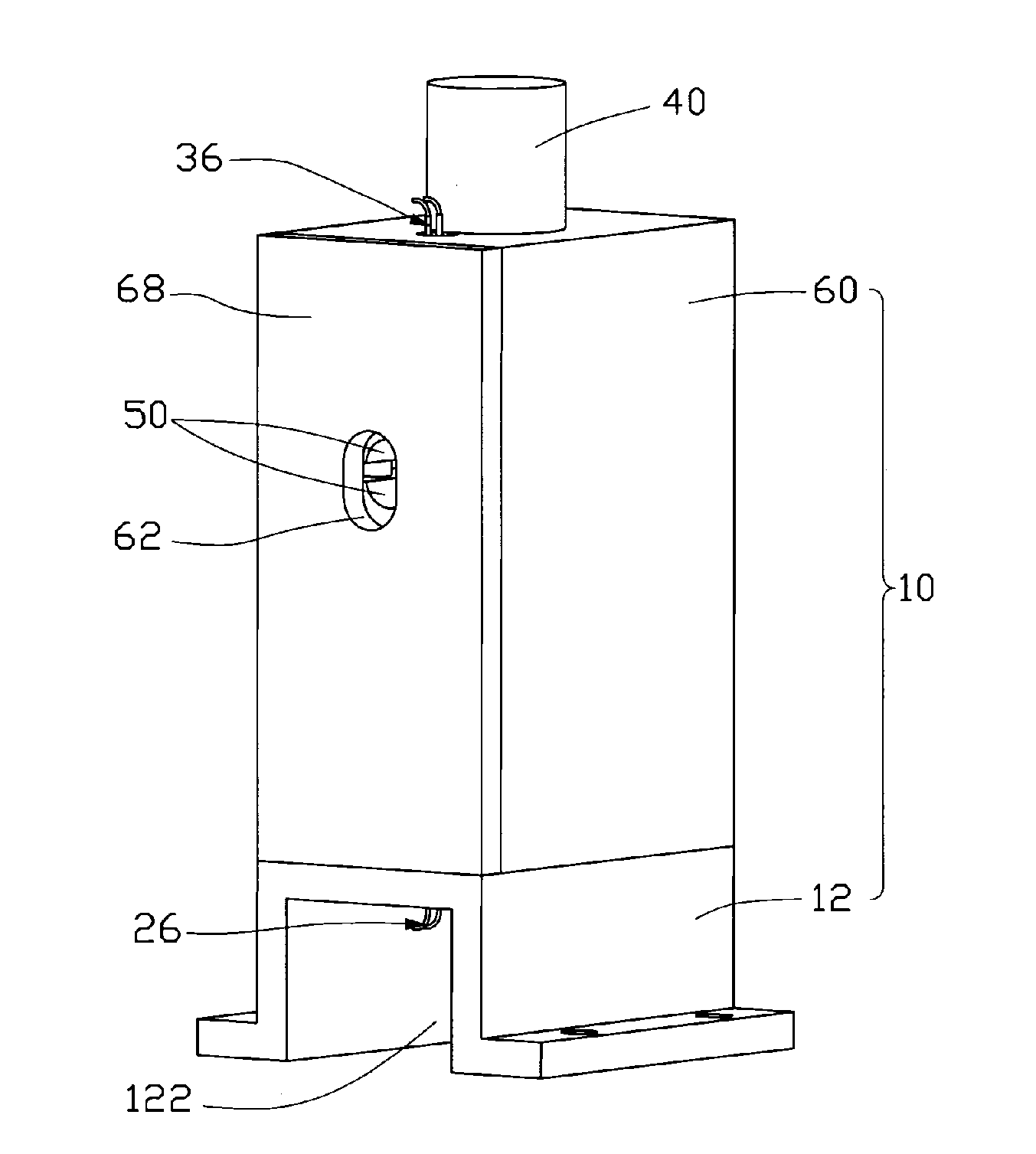 Performance testing apparatus for heat pipes