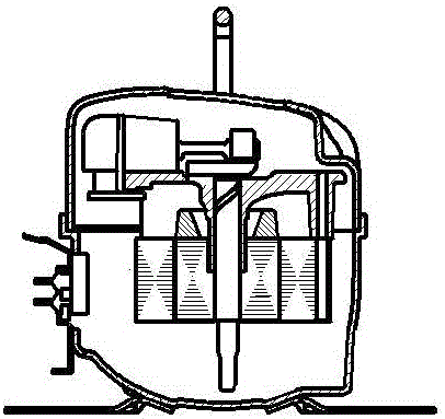 Detection mechanism and detection method for identifying collision of compressor body