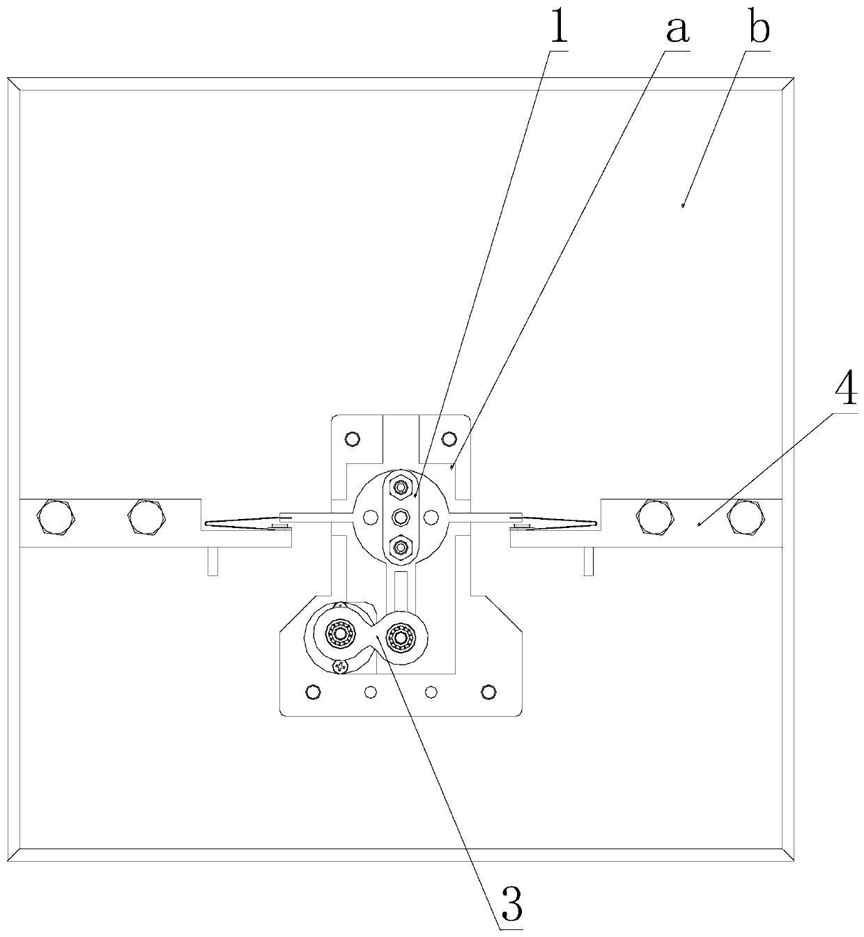 Spring leaf fatigue test device