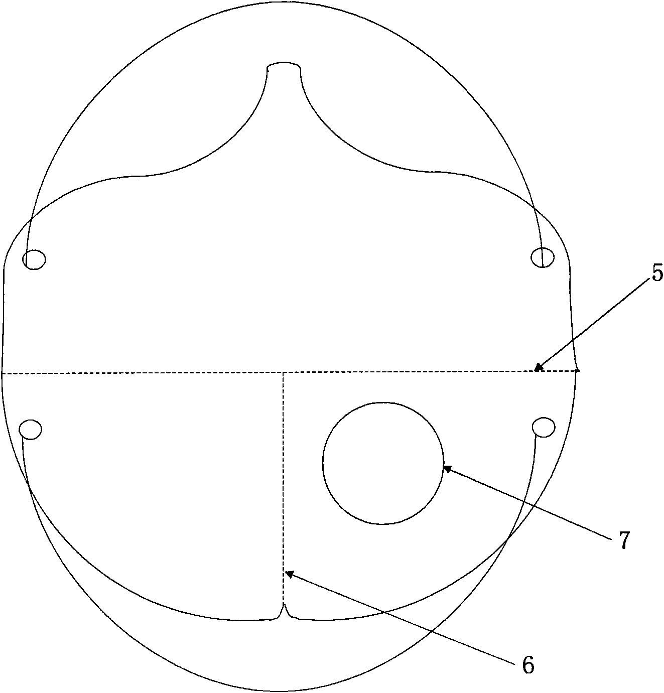 Bowl-shaped three-dimensional folding dustproof mask