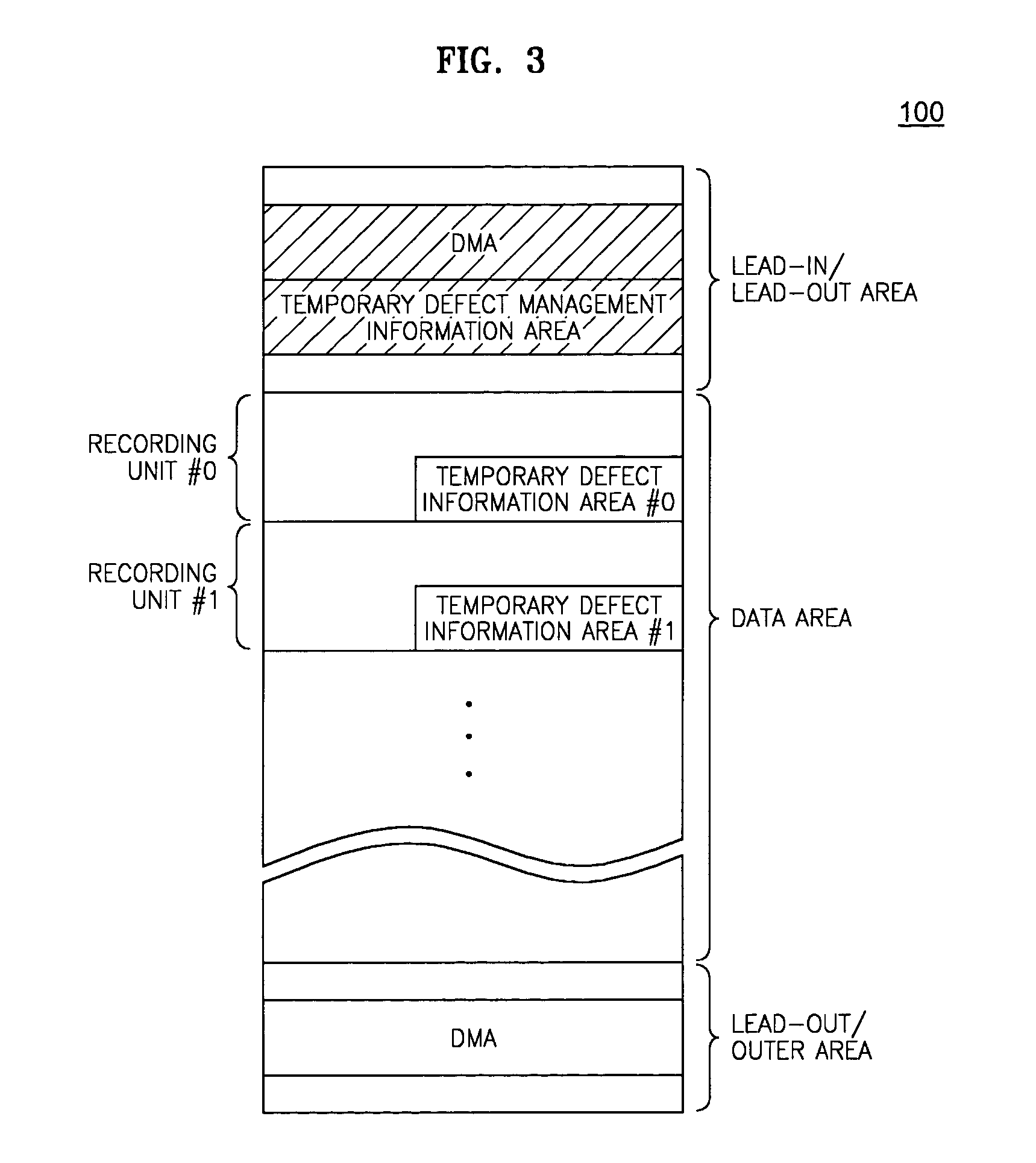 Disc with temporary disc definition structure (TDDS) and temporary defect list (TDFL), and method of and apparatus for managing defect in the same