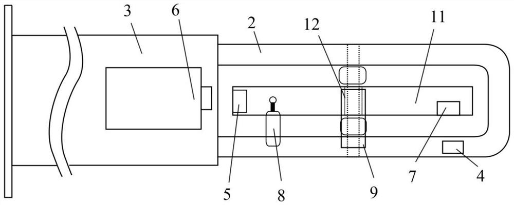 Magnetic rotor type material detection device and method