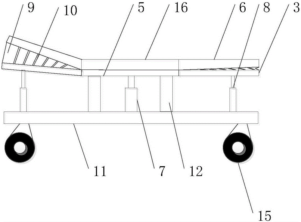 Nursing bed capable of assisting in rolling over