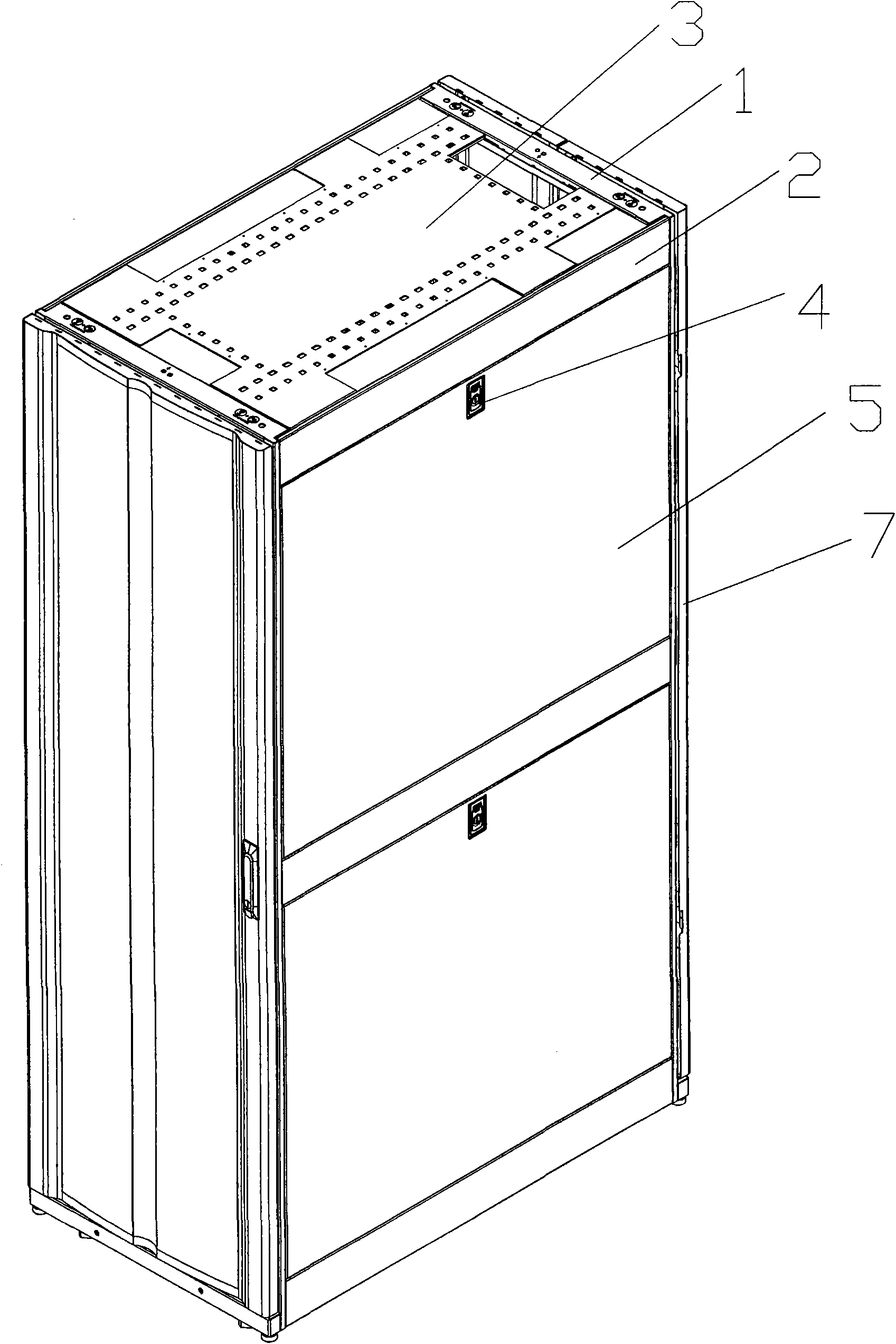 Cabinet for accommodating electric element