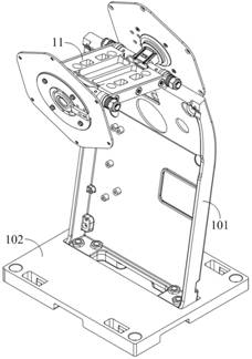 Double-screen adjustable rotating shaft base of display screen