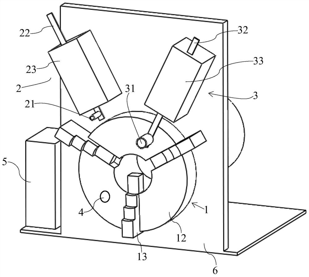 Flange positioning device, positioning system and positioning method