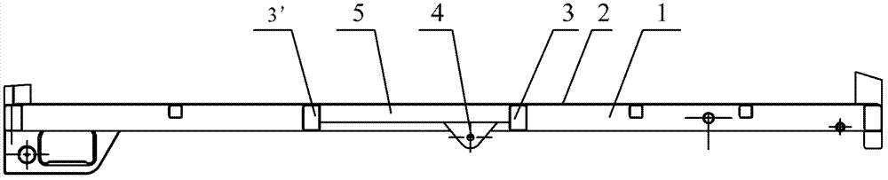 Hydraulic pump installation point support of motor tricycle and platform floor with same