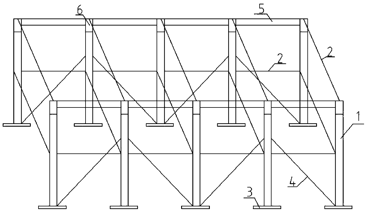 Manufacturing method for large-size concrete raft reinforcing steel bar bracket