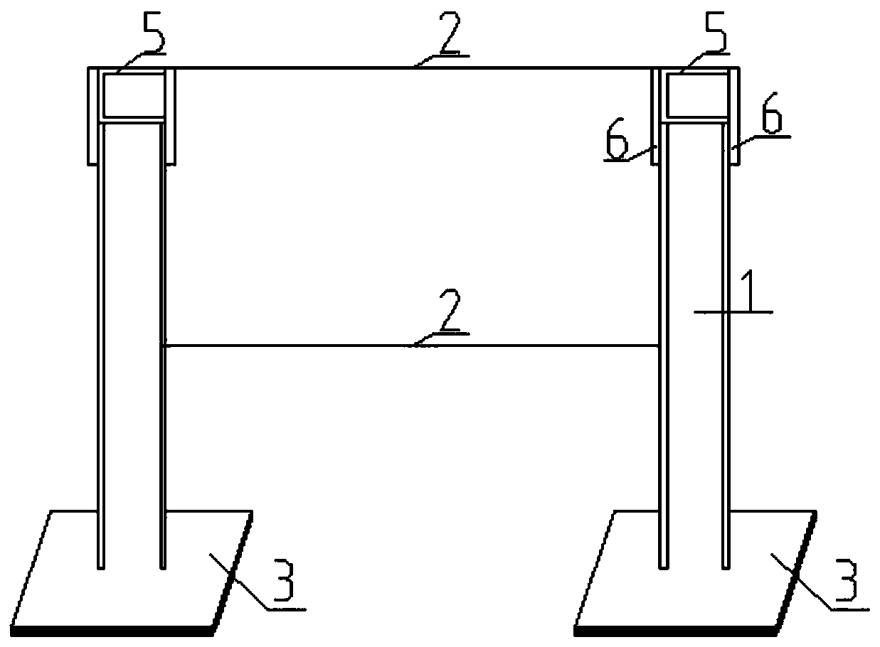 Manufacturing method for large-size concrete raft reinforcing steel bar bracket