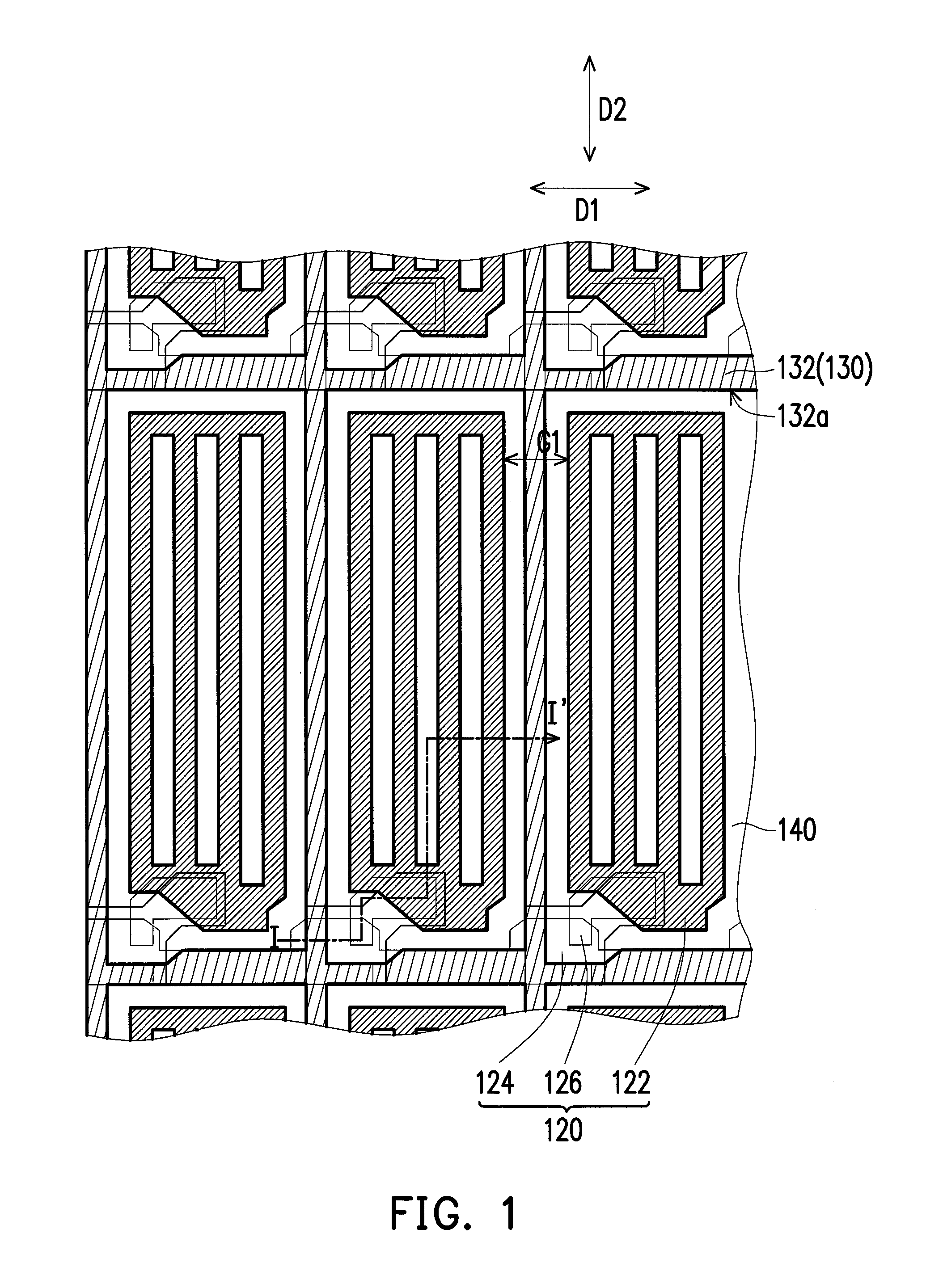 Pixel matrix, touch display device and drving method thereof