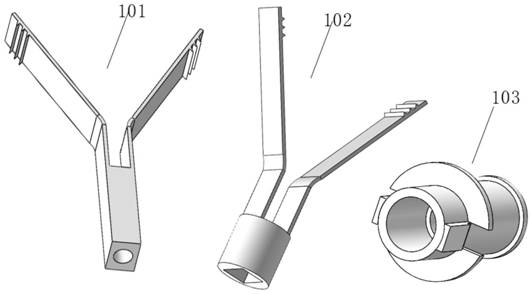 A delivery device for a valve clamping stent