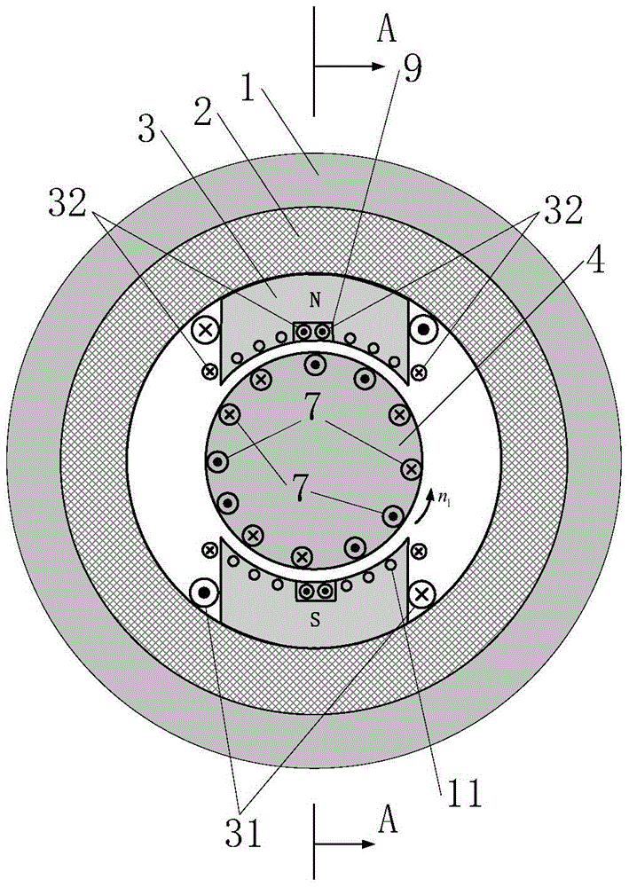 A brushed DC motor capable of reducing electromagnetic excitation force