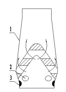 Method for blowing furnace washing agent by using air inlet of blast furnace