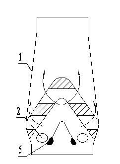 Method for blowing furnace washing agent by using air inlet of blast furnace
