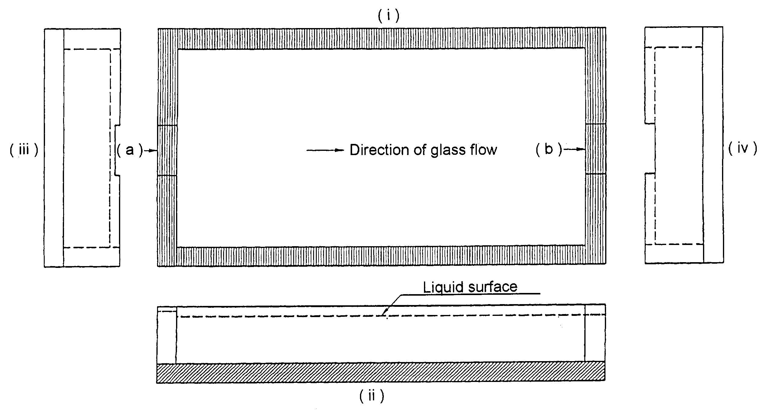 Methods for the production of glass substrate blank