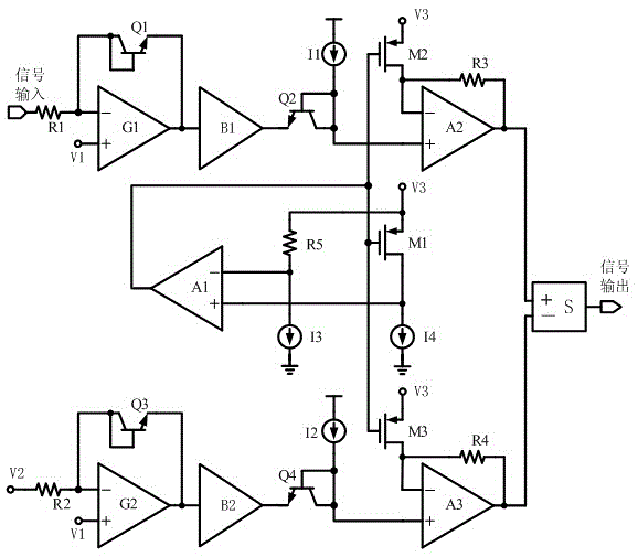 Log amplifier with temperature compensation function