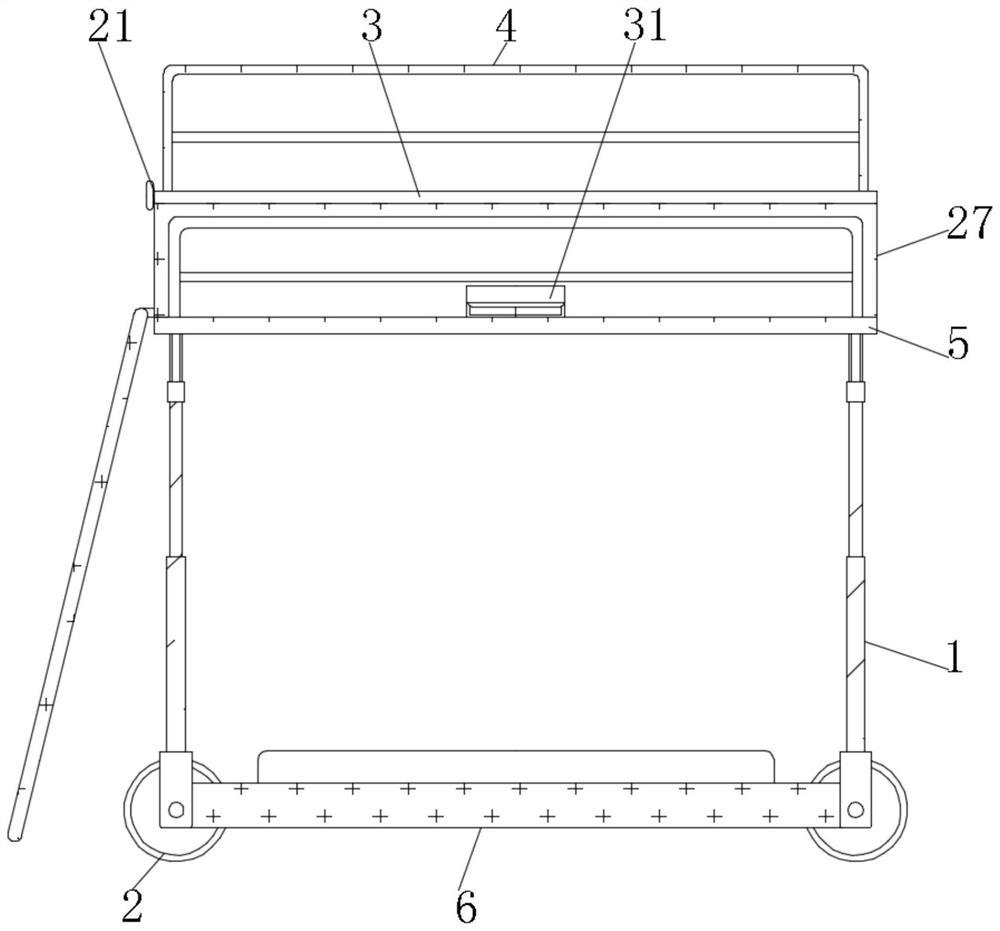 Construction platform capable of being controlled to move automatically for tunnel construction