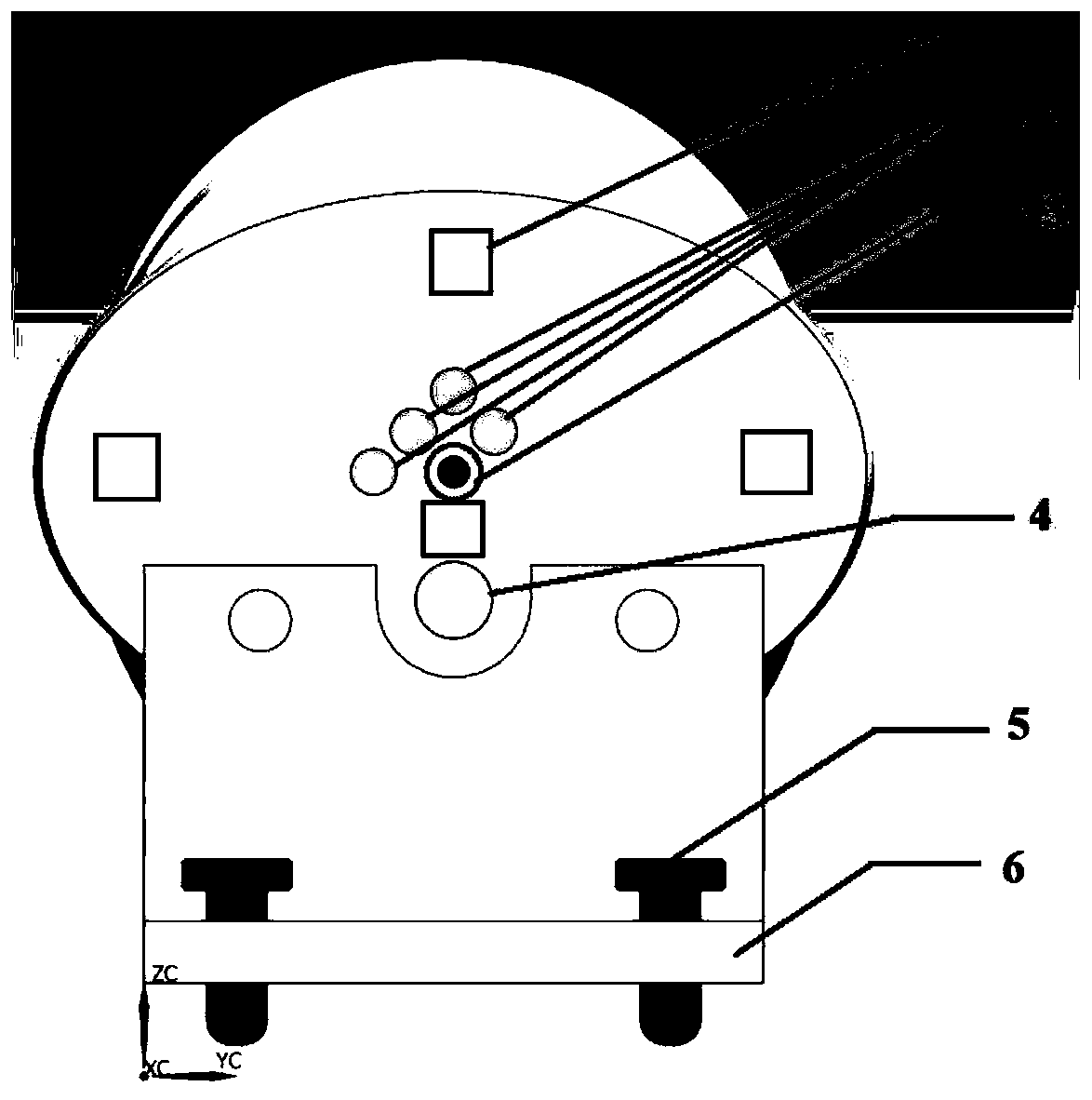 CT performance detecting phantom for automatic tube current modulation mode and test method of phantom