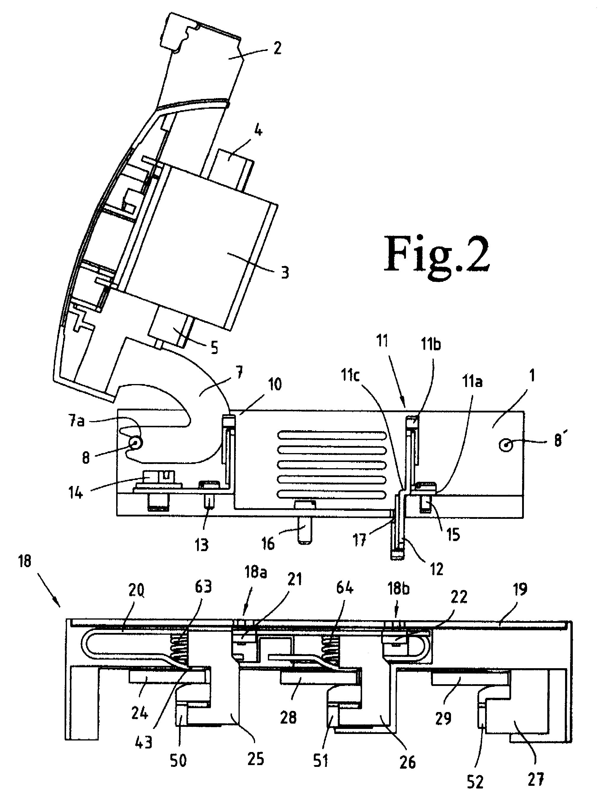 Switching device, particularly fuse switch disconnector