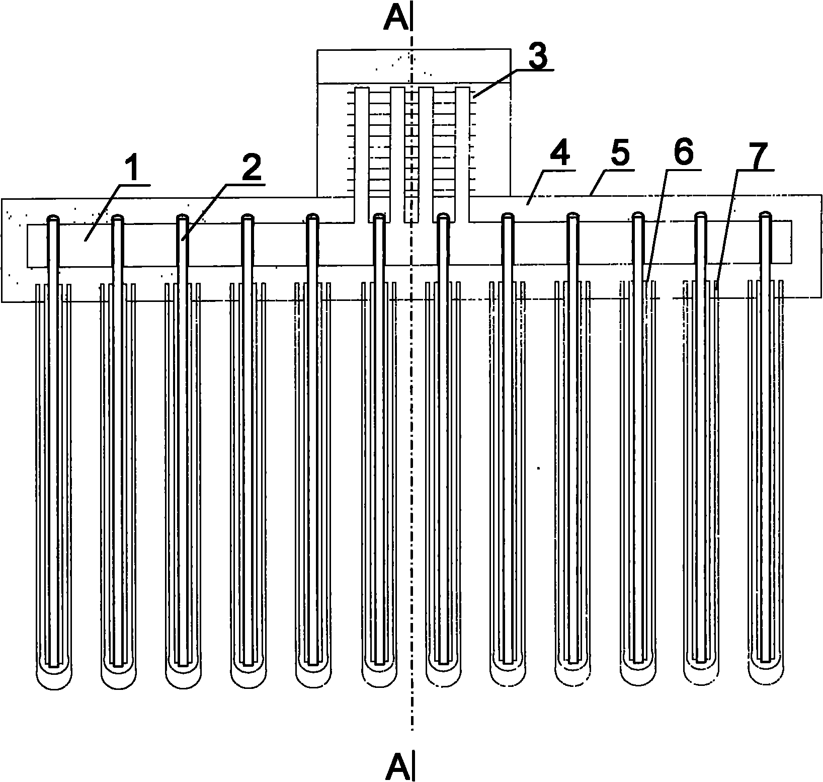 Two-stage heat pipe type solar air heater