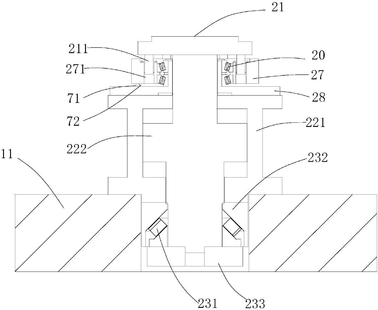 Heavy-duty rotatable rock mechanics testing machine