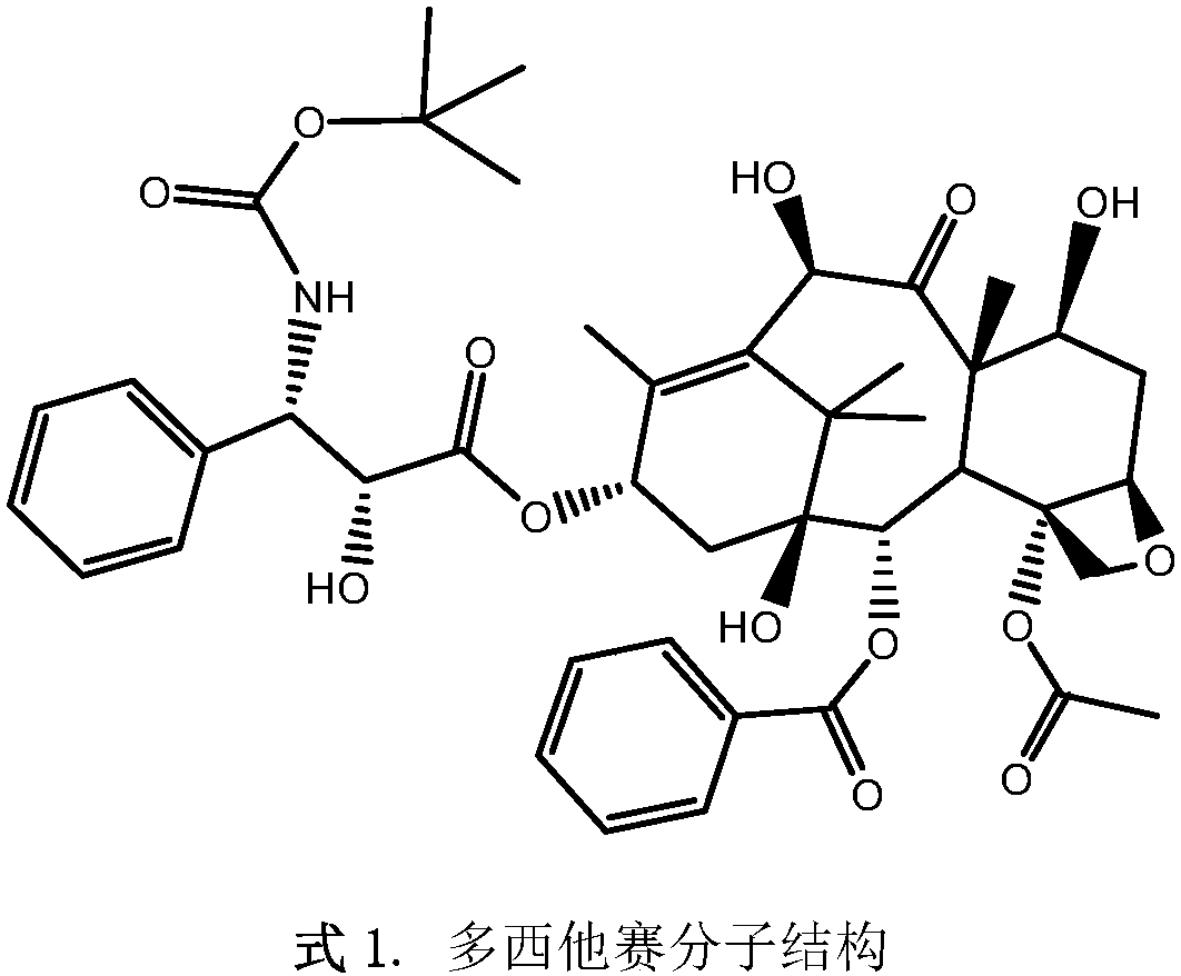 Injection of oligoethylene glycol-modified docetaxel derivative